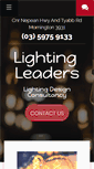 Mobile Screenshot of lightingleaders.com.au