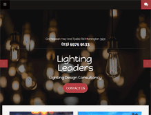 Tablet Screenshot of lightingleaders.com.au